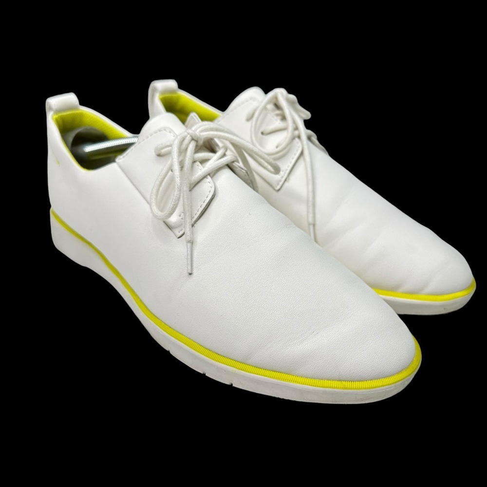 Ponto Footwear Oxford Shoe The Pacific White Citrine Women's Size 10